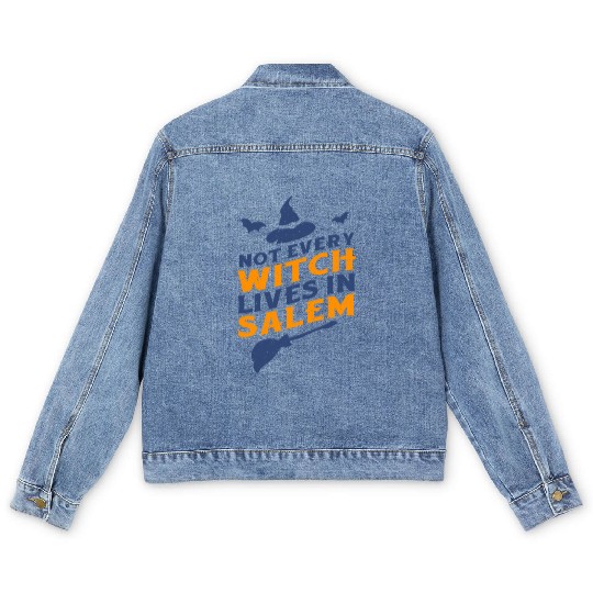 Not Every Witch Lives in Salem UnicolorNot Every W Men's Denim Jackets