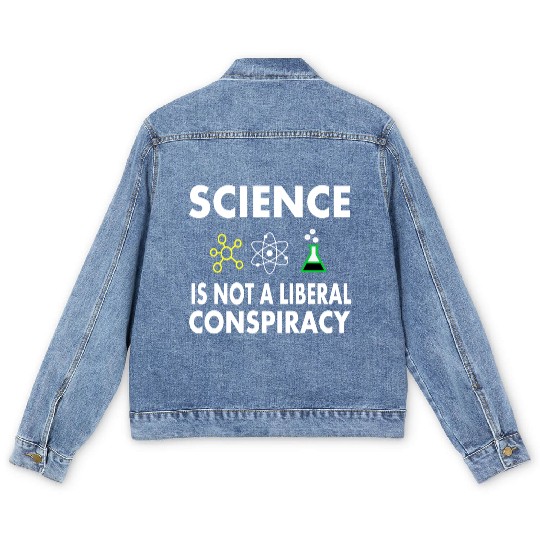 Science Is Not A Liberal Men's Denim Jackets