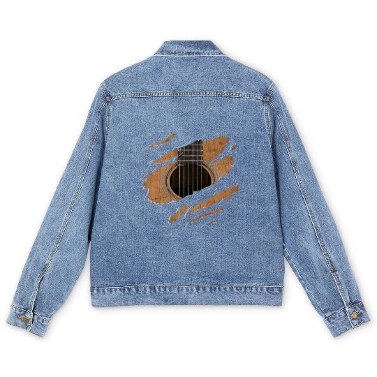 RIP Guitar Men's Denim Jackets