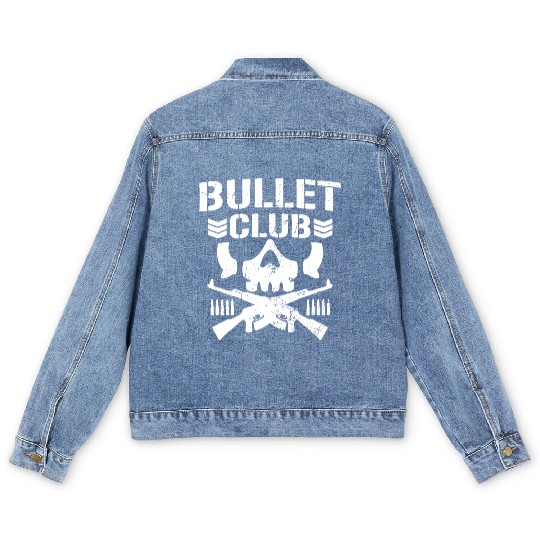 Japan Pro Wrestling Bullet Club Bone Soldier Men's Denim Jackets