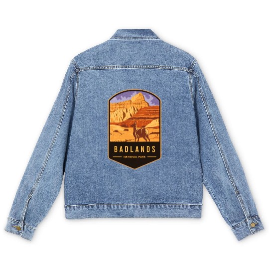 Badlands National Park Men's Denim Jackets