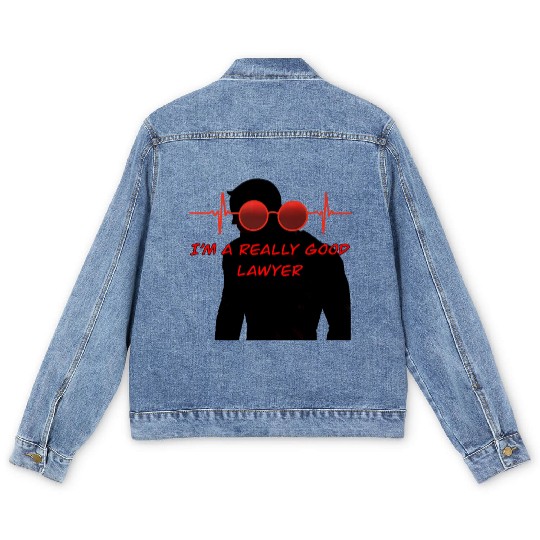 Daredevil heart beat no way home body shadow Men's Denim Jackets