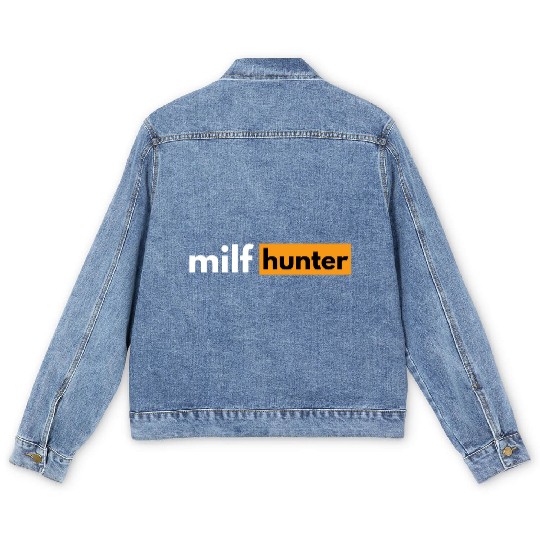 - i love milfs Men's Denim Jackets