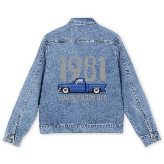 1981 Square Body Life Bright Blue Men's Denim Jackets
