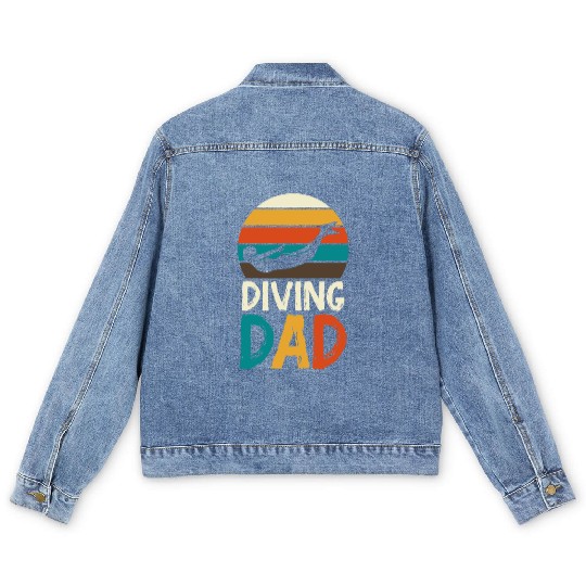 Swimming Sports Swimming Pool Swimmer Swim Lovers Men's Denim Jackets