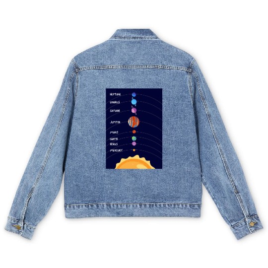 Solar System Men's Denim Jackets