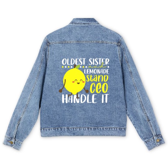 Lemon Juice Business Older Sister & Lemonade Men's Denim Jackets