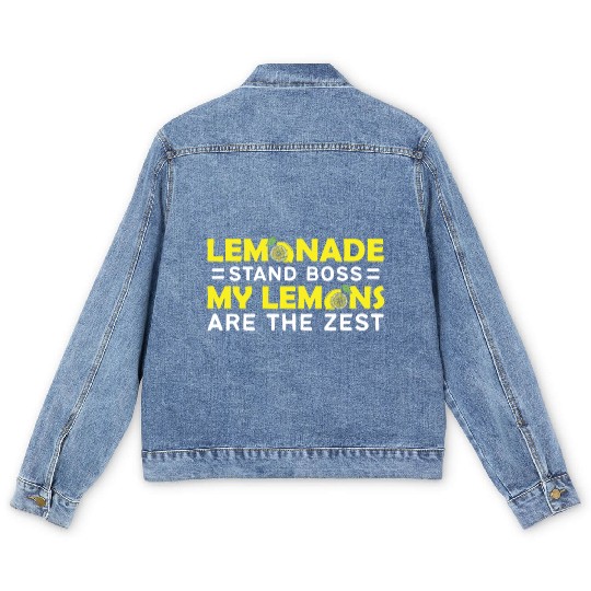 My Lemons Are The Zest Lemon Juice Boss Lemonade Men's Denim Jackets