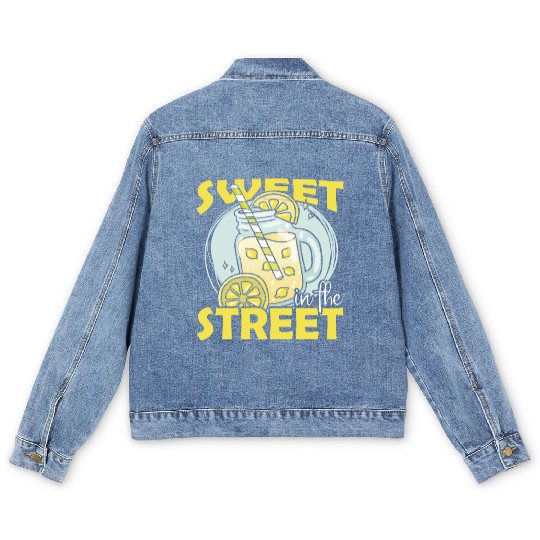 Sweet In The Street Lemon Juice Boss Lemonade Men's Denim Jackets