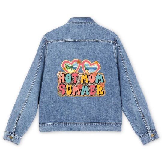 Hot Mom Summer sublimation Men's Denim Jackets
