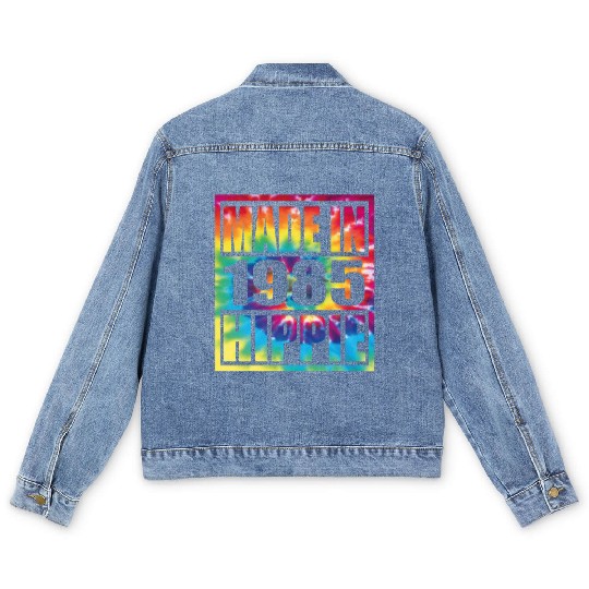 Hippie Birthday 1985 Men's Denim Jackets