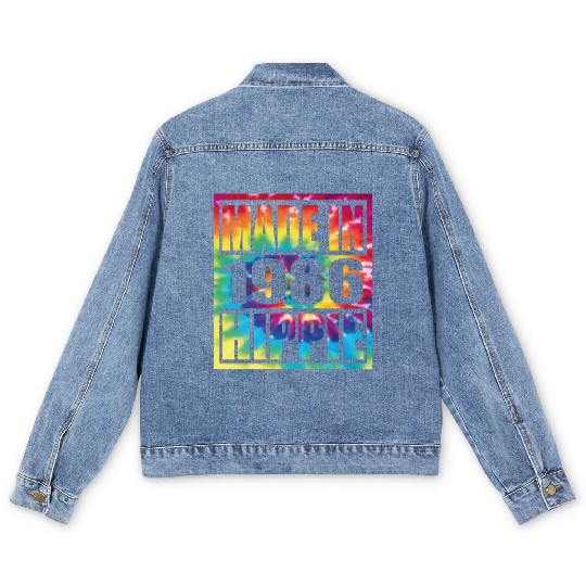 Hippie Birthday 1986 Men's Denim Jackets