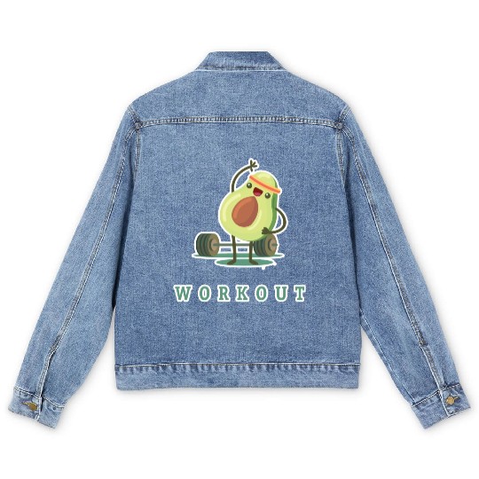 Avocado Workout Men's Denim Jackets
