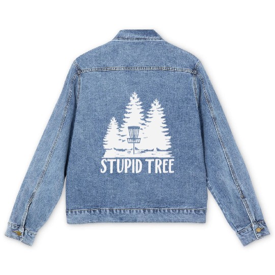Stupid Tree Disc Golf Men's Denim Jackets