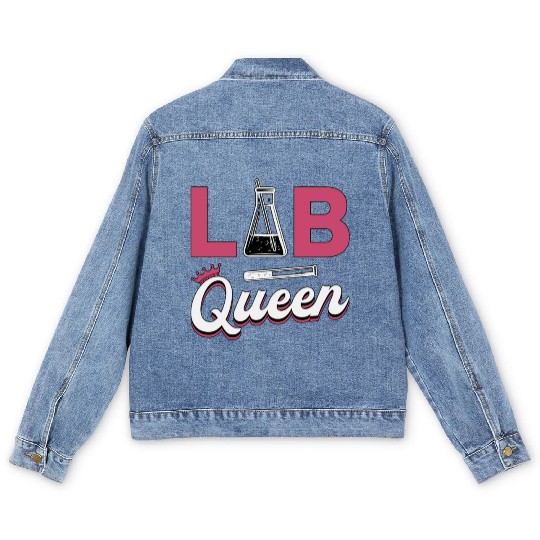Lab Tech Lab Queen Laboratory Science Technician Men's Denim Jackets