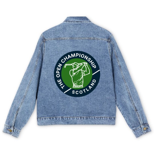Open Championship, Golf, Golf Tournament Men's Denim Jackets