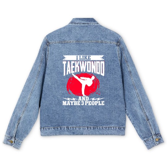 TKD Korean Martial Arts Tae Kwon Men's Denim Jackets