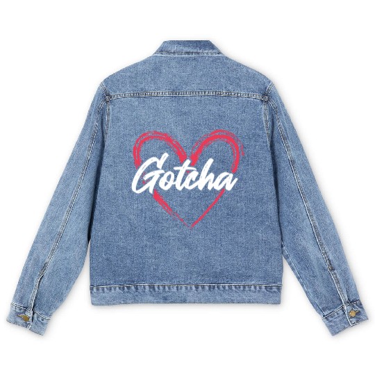 Gotcha Heart Adoption Men's Denim Jackets
