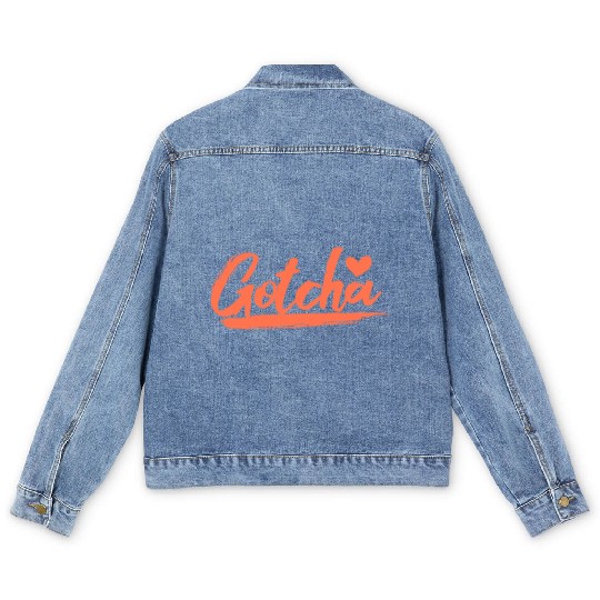 Gotcha Heart Adoption Men's Denim Jackets