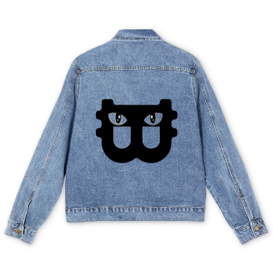 BITCOIN CAT Men's Denim Jackets