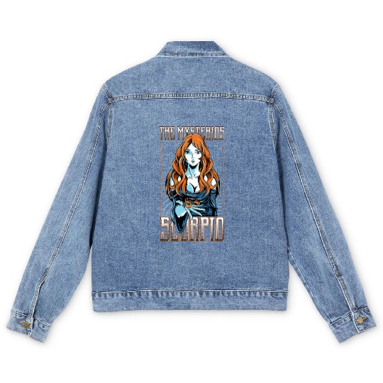 The Mysterious Scorpio Full of Ambition Gift Men's Denim Jackets