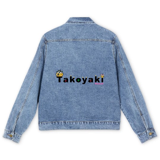 Kawaii Takoyaki Cute Japanese Food Vintage Design Men's Denim Jackets