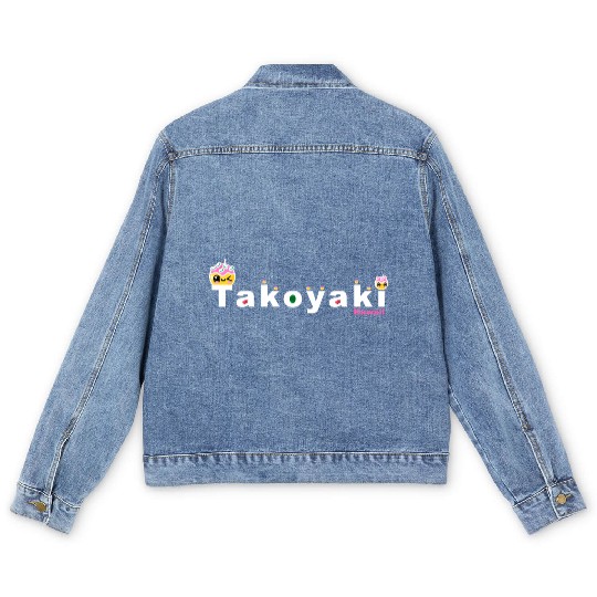 Kawaii Takoyaki Cute Japanese Food Vintage Design Men's Denim Jackets