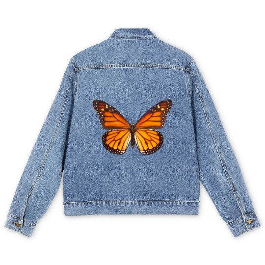 Monarch Butterfly Lover Men's Denim Jackets Plant Milkweed