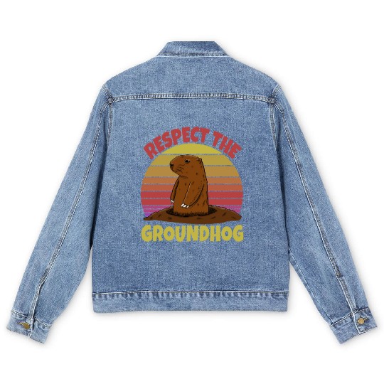 Respect The Groundhog Men's Denim Jackets