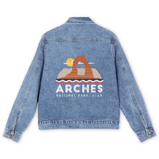 Arches National Park T Men's Denim Jackets