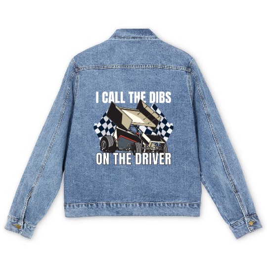 Sprint Car Mom Dirt Track Racing Racing Race Day Men's Denim Jackets