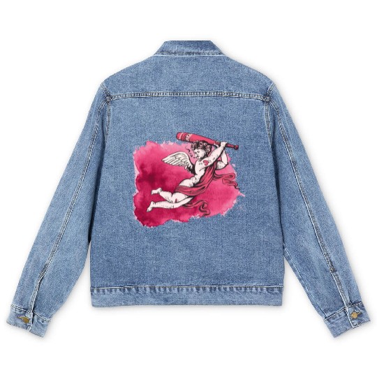 Fighting Angel Men's Denim Jackets