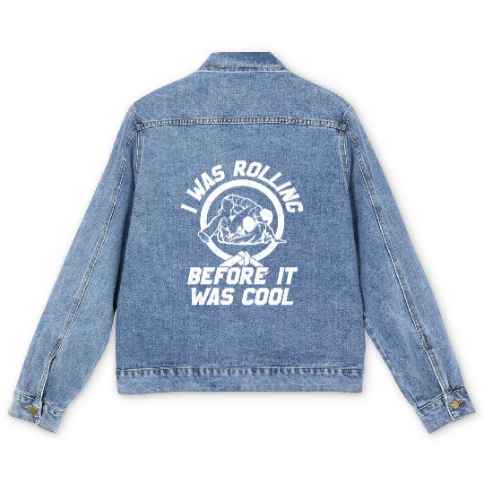 Vintage BJJ Rolling Before It was Cool Grappling J Men's Denim Jackets