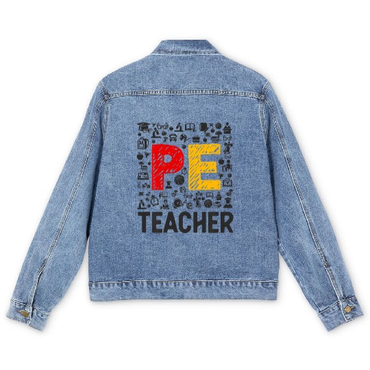 Physical Education Teacher PE Teacher Men's Denim Jackets