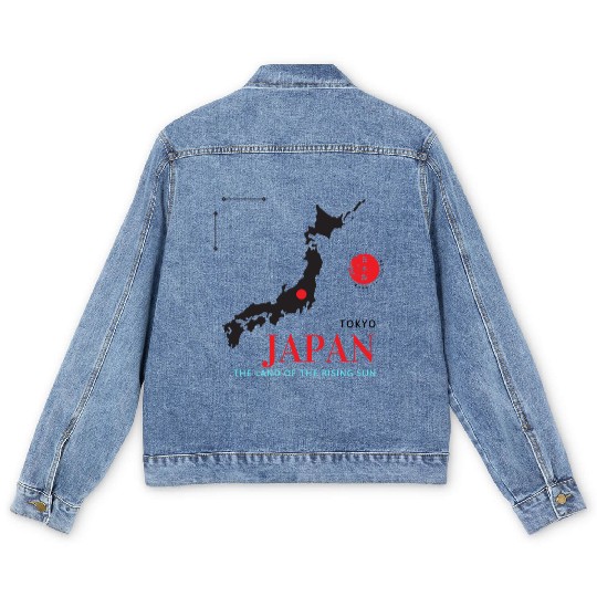 Tokyo Japan Souvenir Men's Denim Jackets