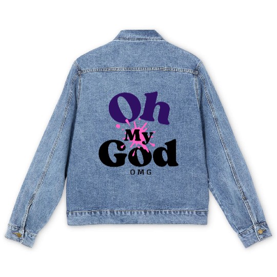 Birthday Gift Idea - Oh My God Men's Denim Jackets