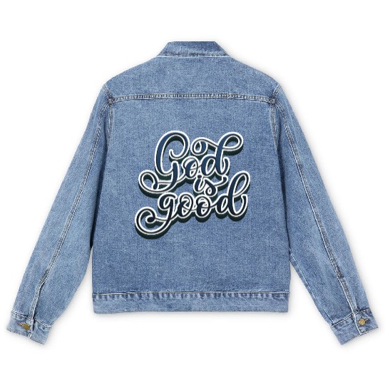 God is Good Men's Denim Jackets