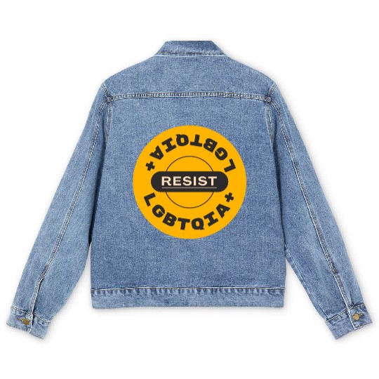 LGBTQIA resist Men's Denim Jackets