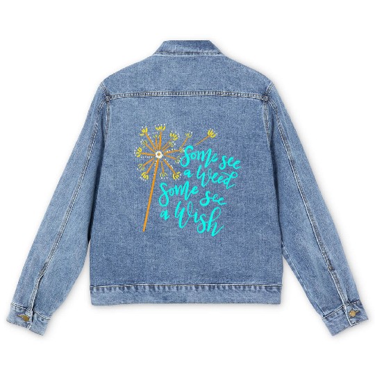 Womens Gardening Dreamers Wish V Neck Men's Denim Jackets