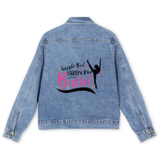 Ballet Ballerina Dance Dancer Dancing Ballet Gift Men's Denim Jackets