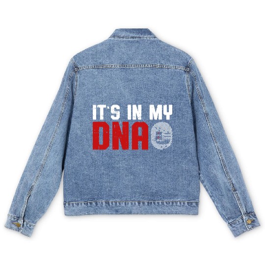 Columbus Day Italian Pride Men's Denim Jackets