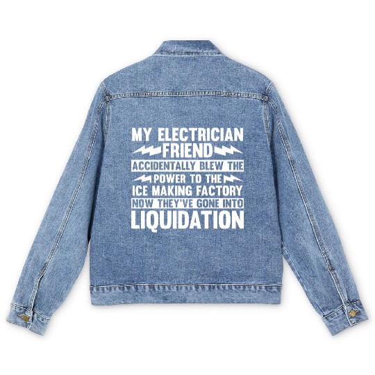 Electrician Electrical Engineer Lineman Men's Denim Jackets