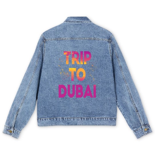 Trip To Dubai Men's Denim Jackets