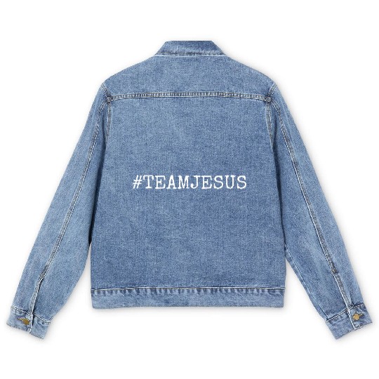Team Spirit #TeamJesus Men's Denim Jackets