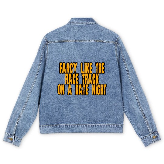 Fancy Like The Race Track On A Date Night 4 Men's Denim Jackets