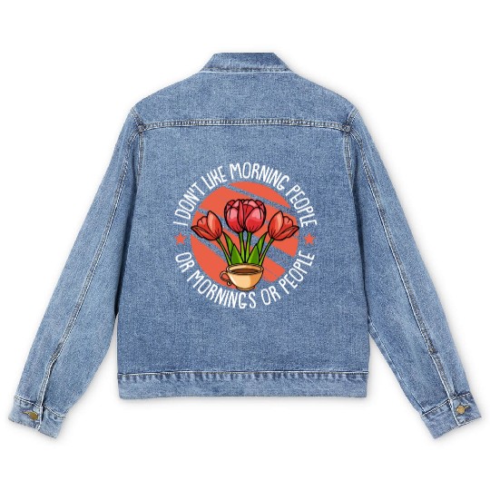 Tulip Garden Gardening Men's Denim Jackets