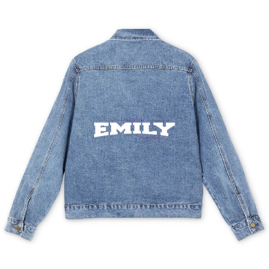 Emily Name Limited Edition Funny Retro Vintage 80s Men's Denim Jackets