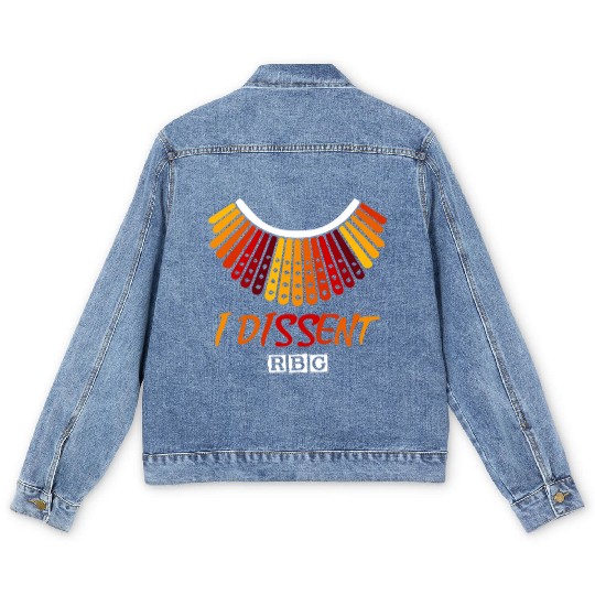 I dissent RBG Men's Denim Jackets