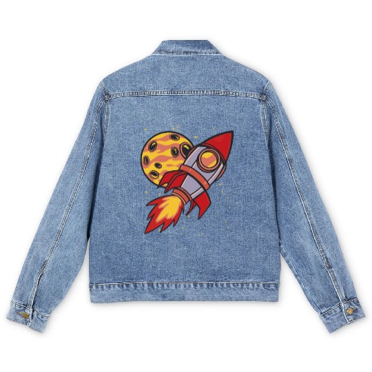Planet And Rocket Men's Denim Jackets