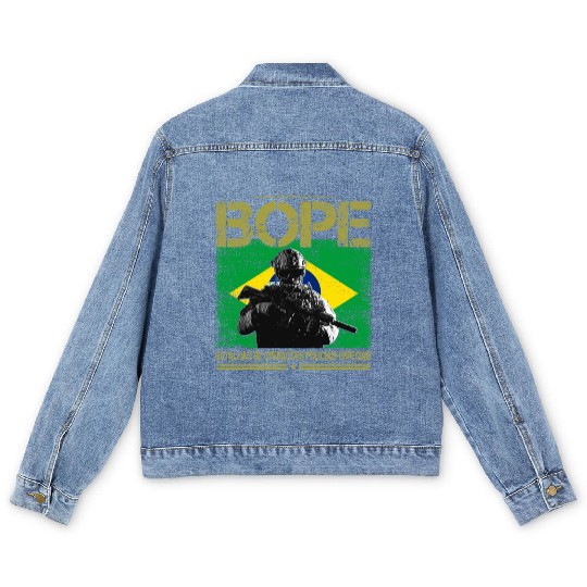 BOPE Brazil Police Special Forces Men's Denim Jackets
